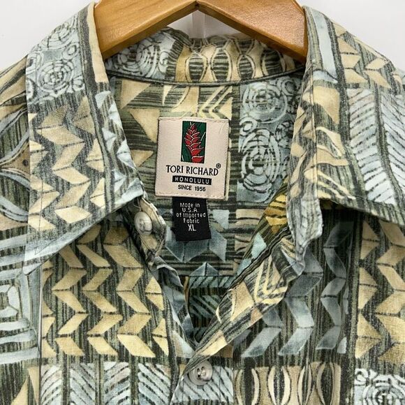 Tori Richard XL Hawaiian Aloha Shirt Pre Loved - Picture 3 of 5